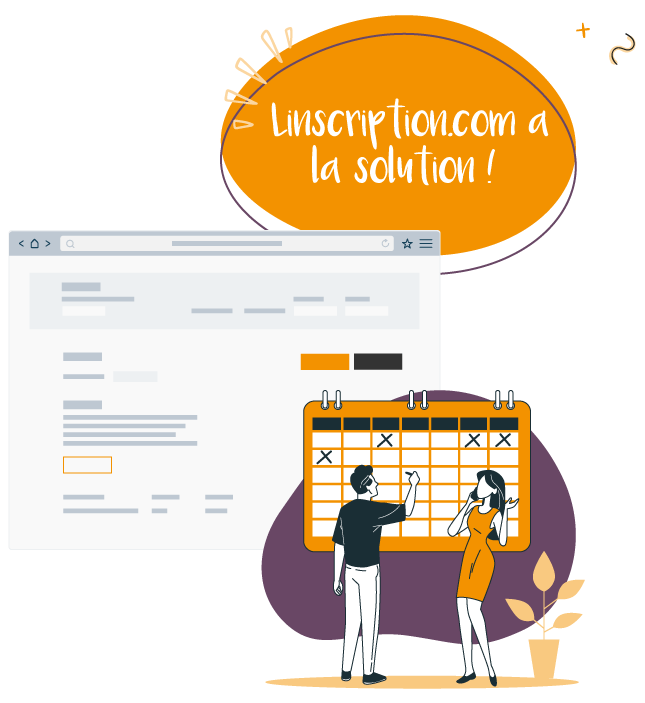 outil de gestion de réservations en ligne inscriptions événements representation graphique simplifie d'un outil gestion de réservations en ligne pour événements