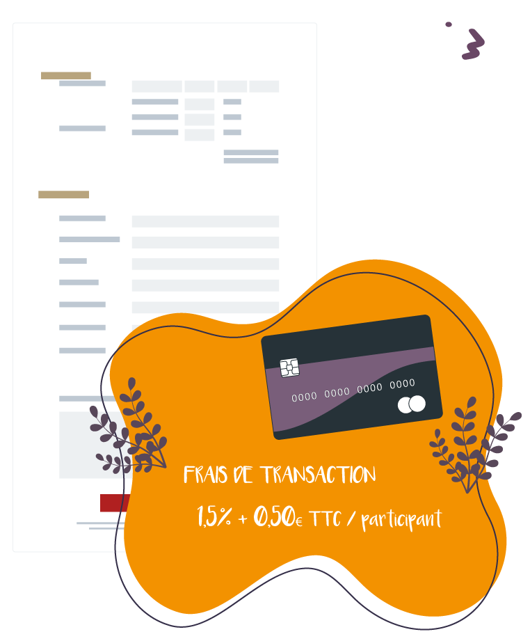 illustration d'un règlement en ligne pour l'inscription à un événement