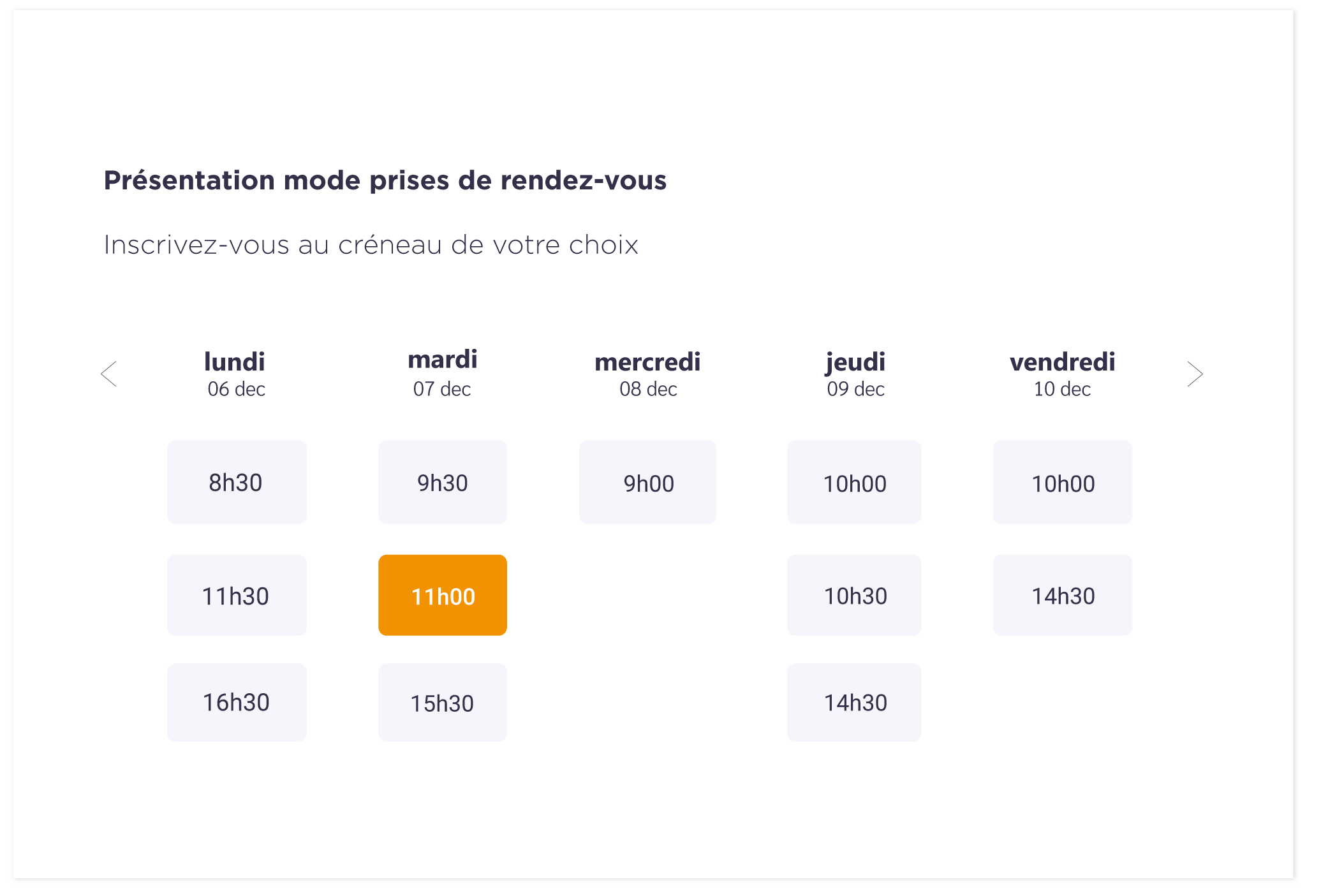 illustration Réservation en ligne - mode prise de rdv