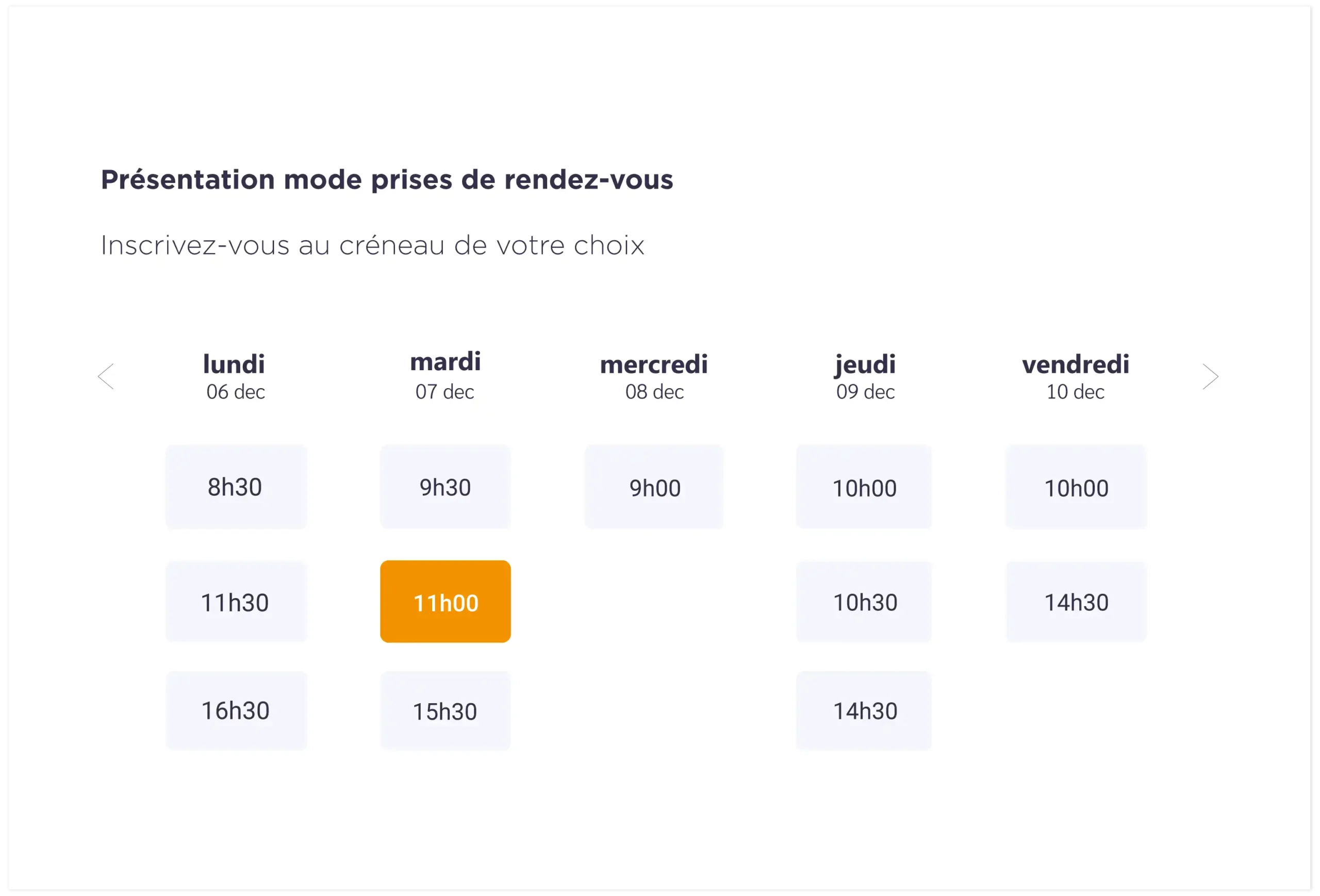 illustration Réservation en ligne - mode prise de rdv