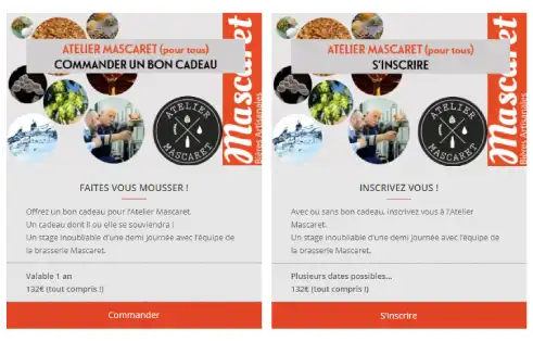 gerer inscriptions en ligne ateliers brasserie