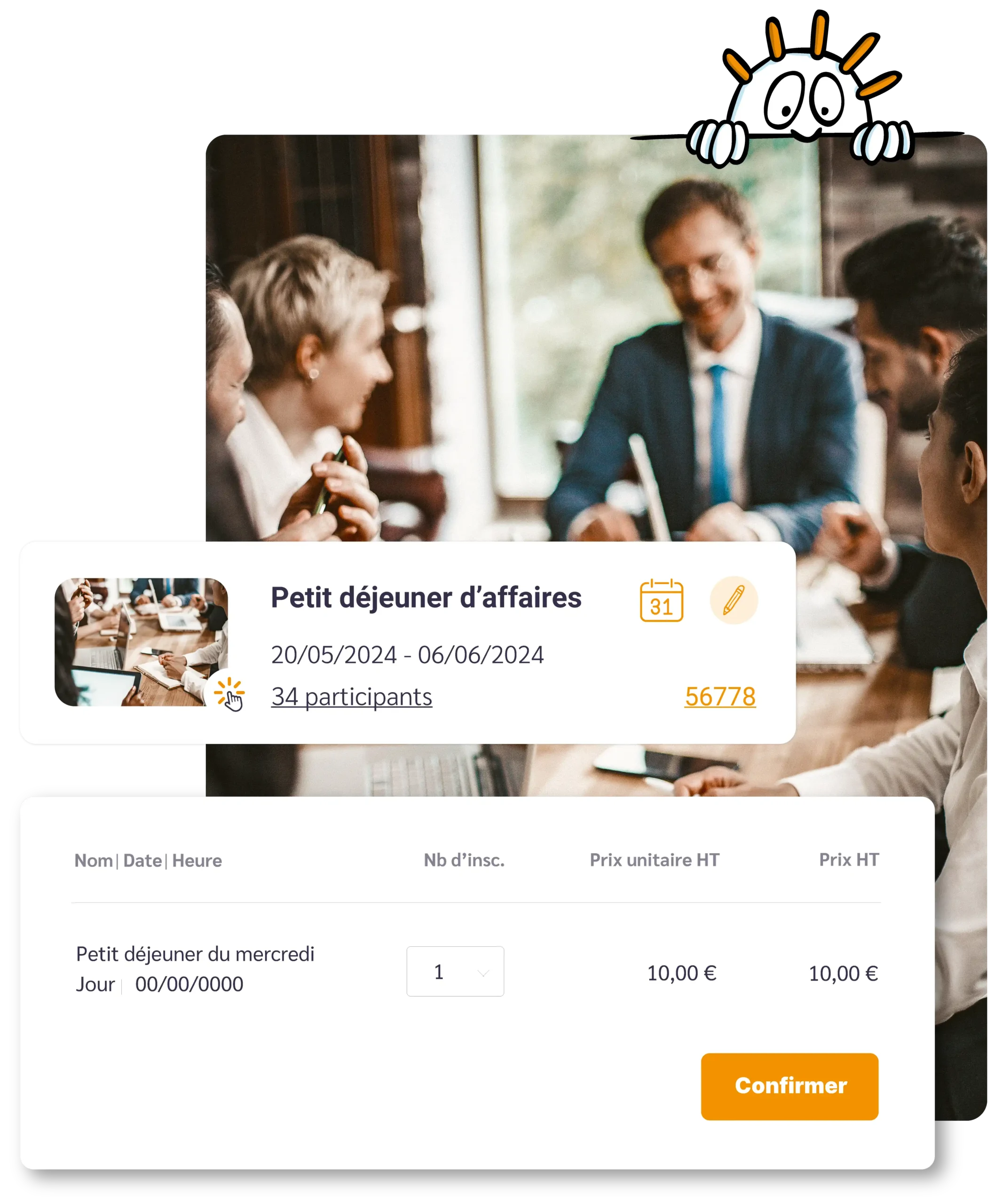 illustration d'une inscription à un club utilisateur sur la plateforme linscription.com