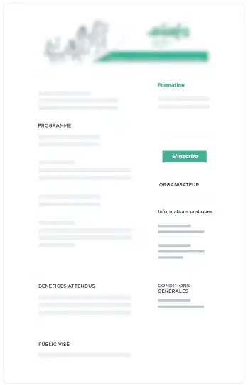 solution gestion inscriptions catalogue en ligne